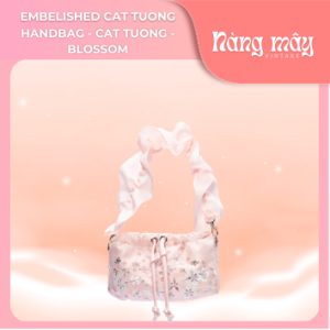 Embelished Cat Tuong Handbag - Cat Tuong - Blossom